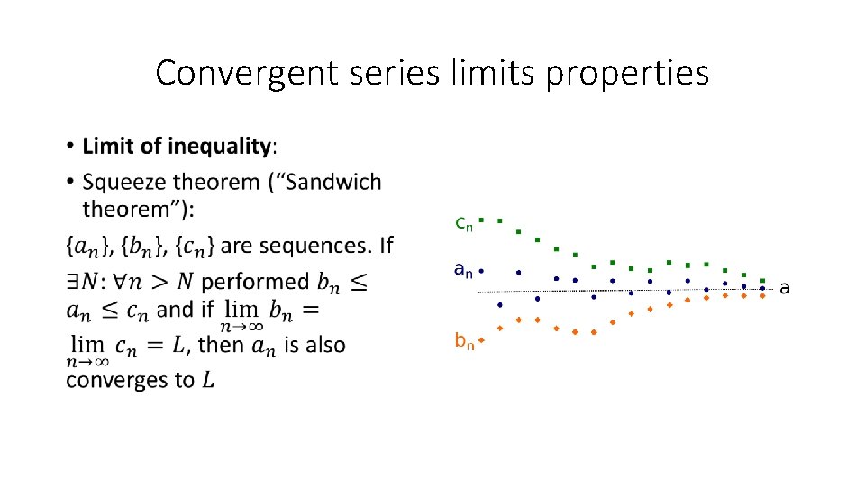 Convergent series limits properties • 