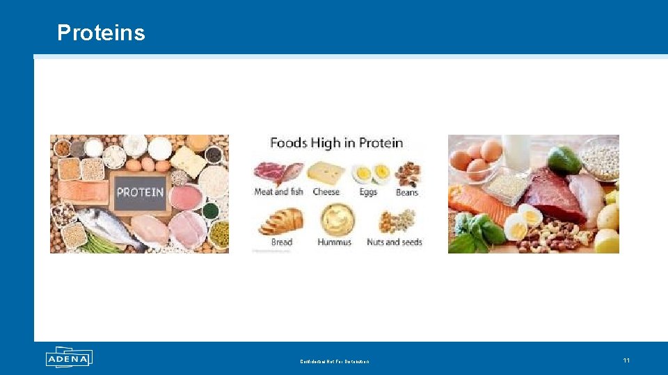 Proteins Confidential Not For Distribution 11 