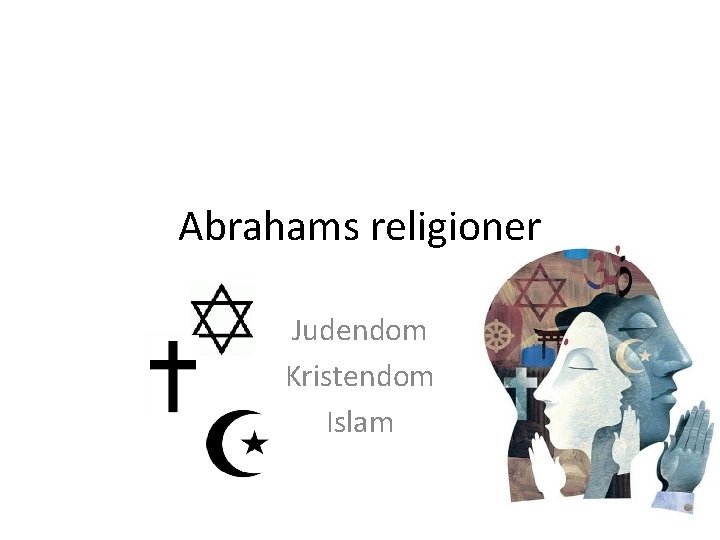 Abrahams religioner Judendom Kristendom Islam 