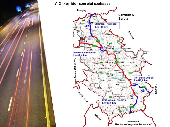 A X. korridor szerbiai szakasza 