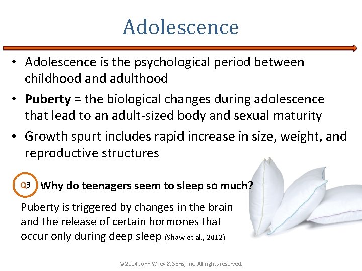 Adolescence • Adolescence is the psychological period between childhood and adulthood • Puberty =