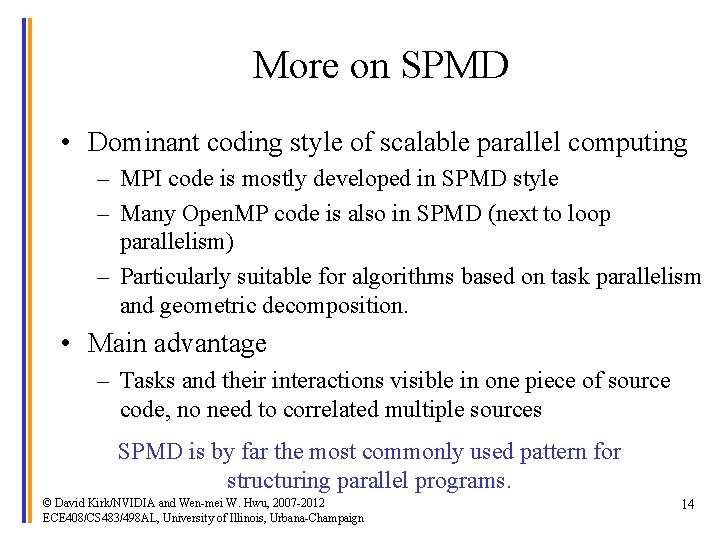 ECE 408CS 483 Applied Parallel Programming Generalization and