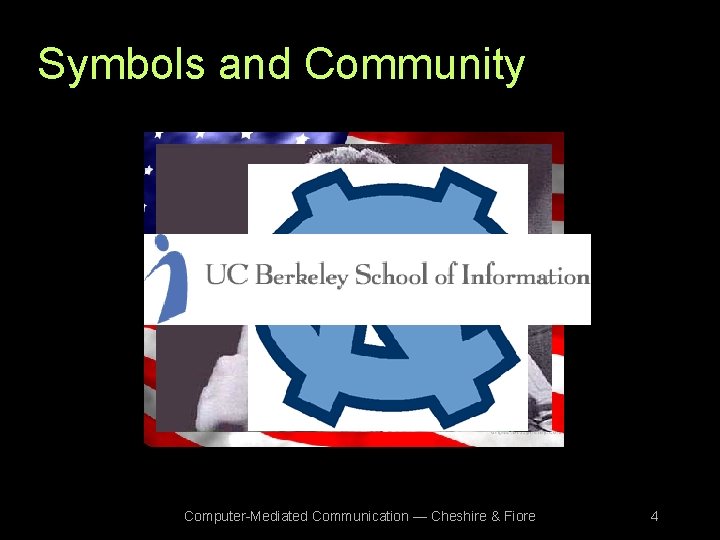 Symbols and Community Computer-Mediated Communication — Cheshire & Fiore 4 