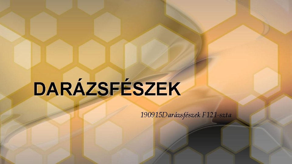 DARÁZSFÉSZEK 190915 Darázsfészek F 121 -szta 