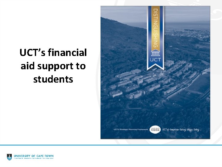 UCT’s financial aid support to students 
