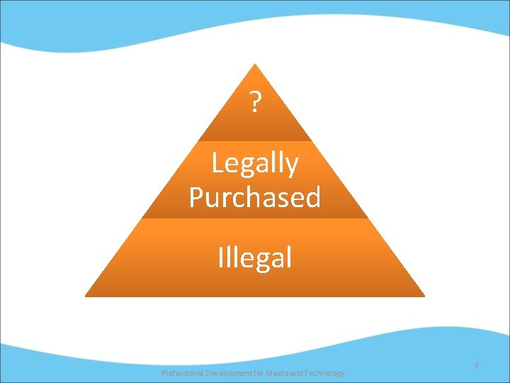 ? Legally Purchased Illegal Professional Development for Media and Technology 4 