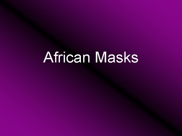 African Masks 