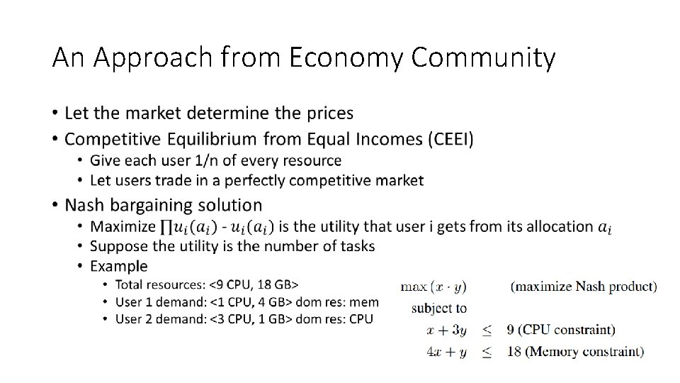 An Approach from Economy Community • 