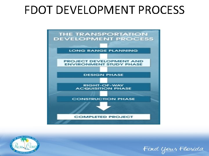 FDOT DEVELOPMENT PROCESS 