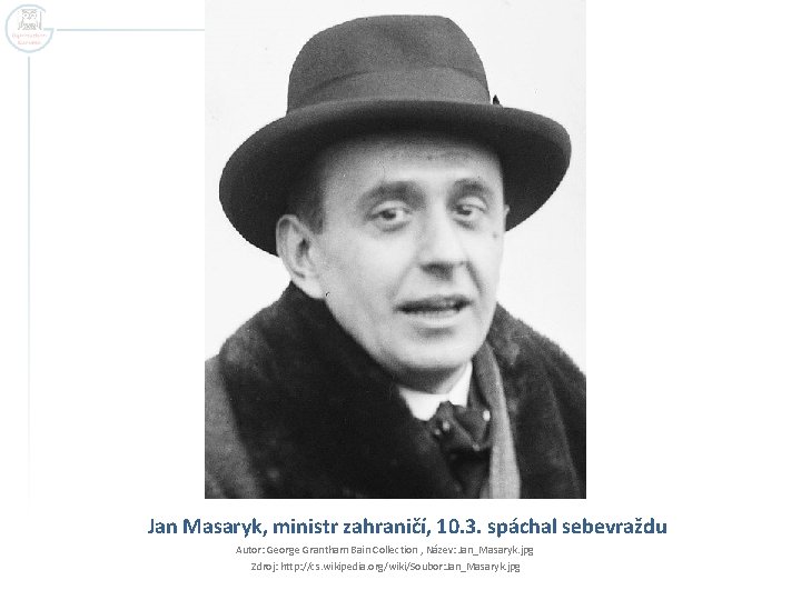 Jan Masaryk, ministr zahraničí, 10. 3. spáchal sebevraždu Autor: George Grantham Bain Collection ,