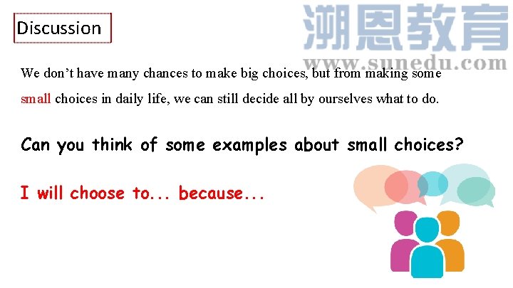 Discussion We don’t have many chances to make big choices, but from making some