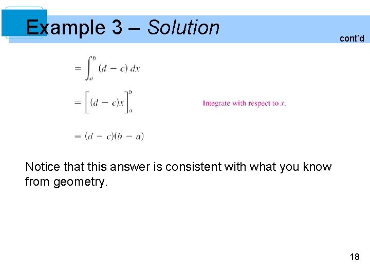 Example 3 – Solution cont’d Notice that this answer is consistent with what you