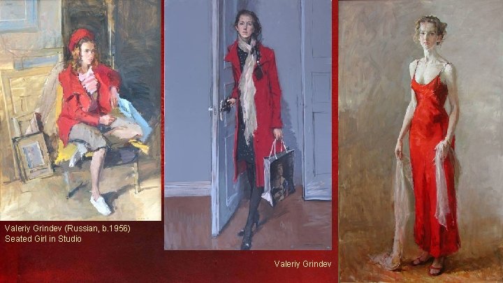 Valeriy Grindev (Russian, b. 1956) Seated Girl in Studio Valeriy Grindev 