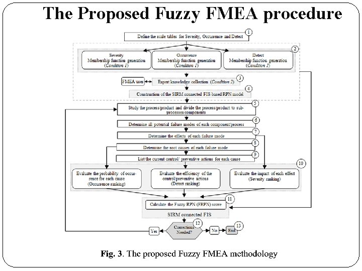 The Proposed Fuzzy FMEA procedure 