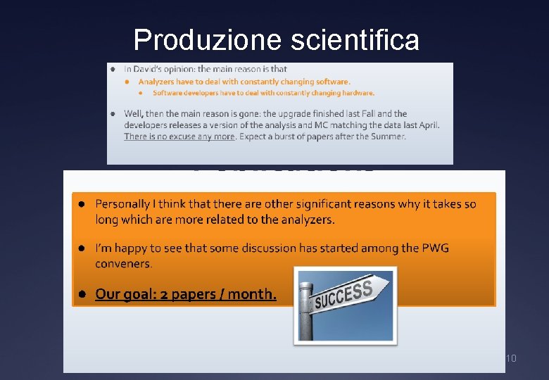 Produzione scientifica 10 