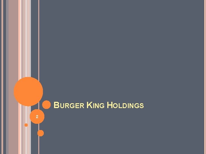 BURGER KING HOLDINGS 2 