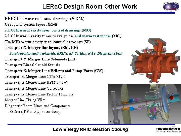 LERe. C Design Room Other Work RHIC 1: 00 move real estate drawings (V.