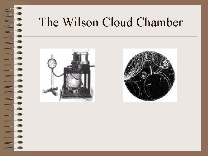 The Wilson Cloud Chamber 