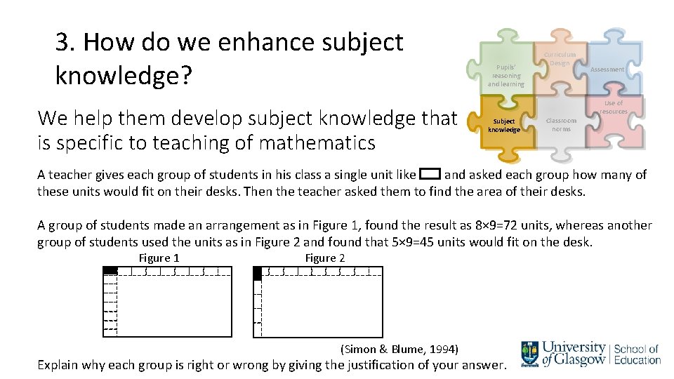 3. How do we enhance subject knowledge? We help them develop subject knowledge that
