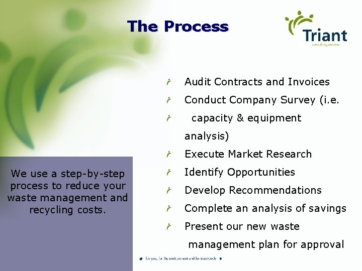 The Process Audit Contracts and Invoices Conduct Company Survey (i. e. capacity & equipment