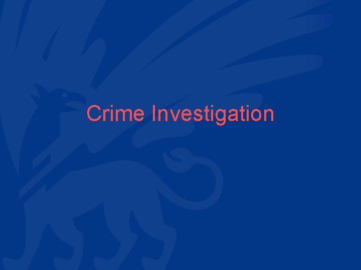 Crime Investigation 