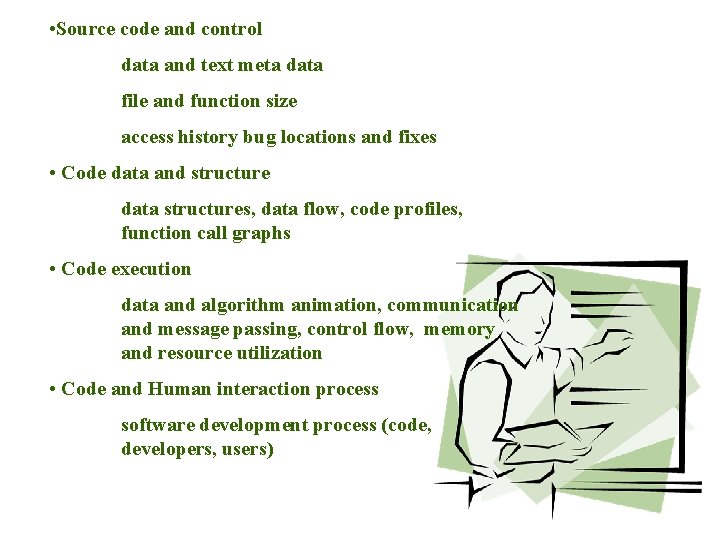  • Source code and control data and text meta data file and function