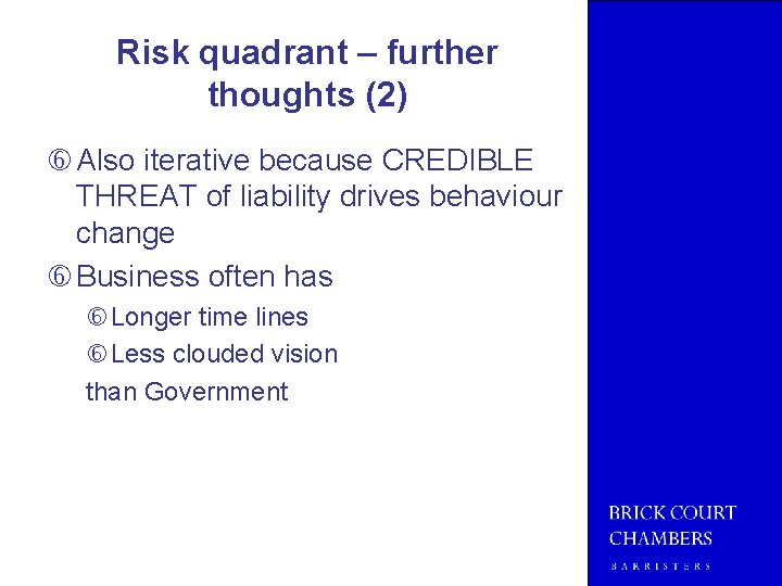 Climate Change Liability Some issues from a London