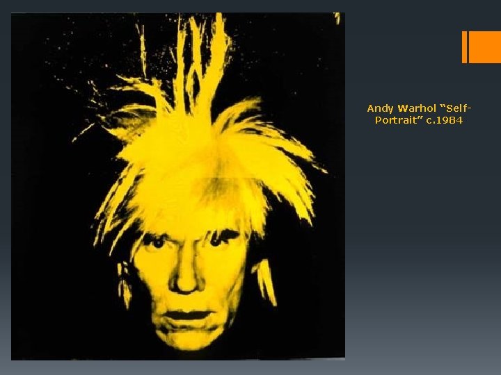Andy Warhol “Self. Portrait” c. 1984 