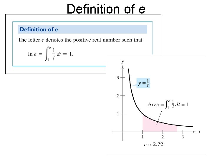 Definition of e 