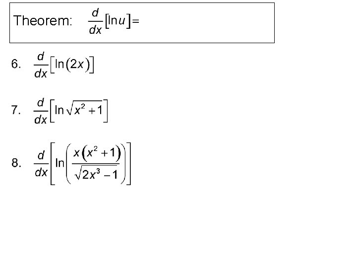 Theorem: 