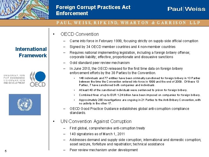 Foreign Corrupt Practices Act Enforcement P A U L, W E I S S,