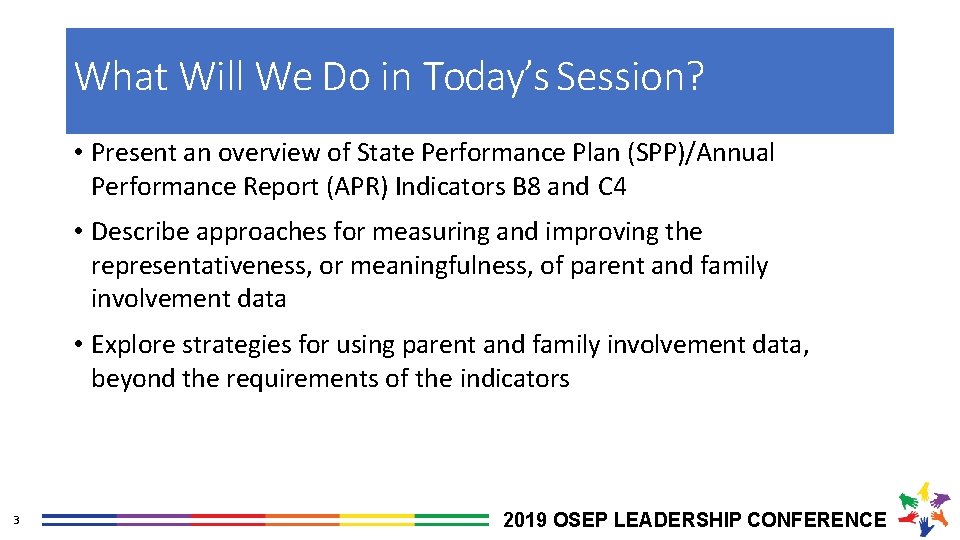 What Will We Do in Today’s Session? • Present an overview of State Performance