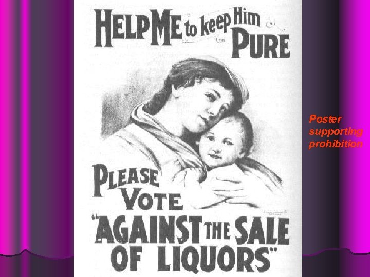 Poster supporting prohibition 