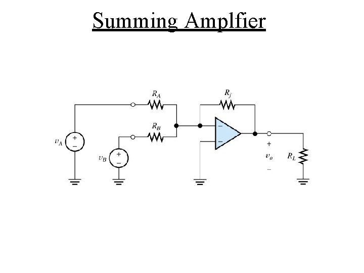 Summing Amplfier 