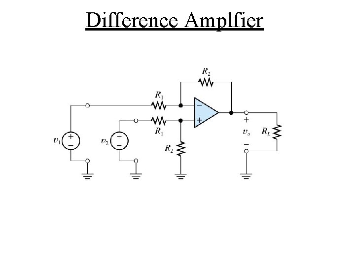 Difference Amplfier 