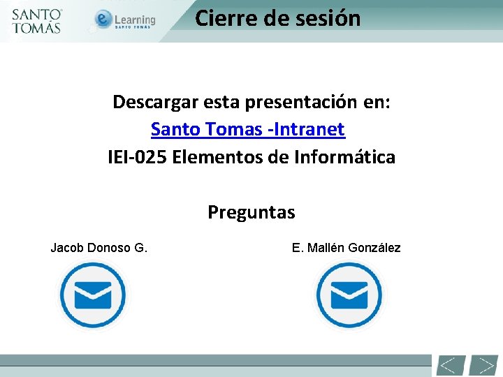 Cierre de sesión Haga clic para modificar el estilo de título del patrón Descargar
