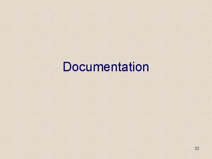 Documentation 32 