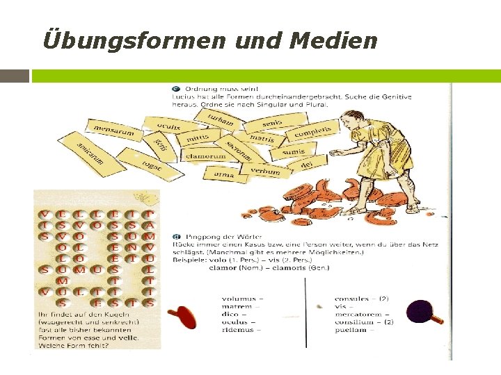 Übungsformen und Medien 