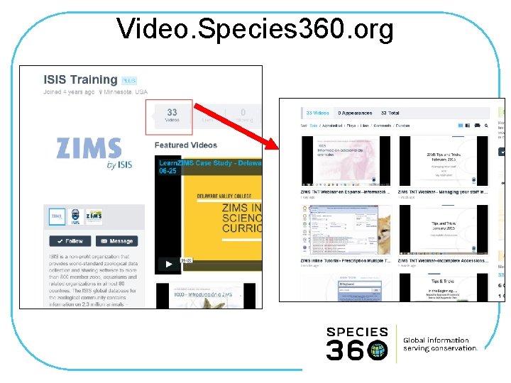 Video. Species 360. org 