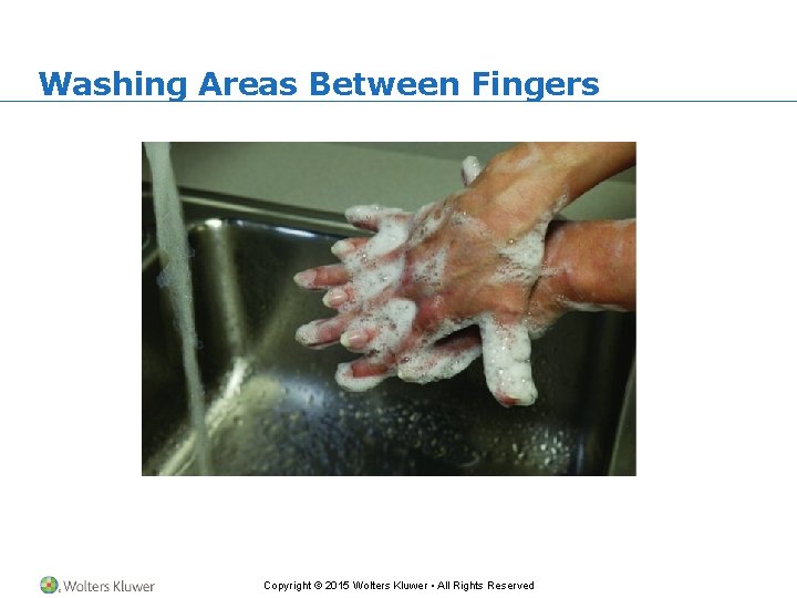 Washing Areas Between Fingers Copyright © 2015 Wolters Kluwer • All Rights Reserved 