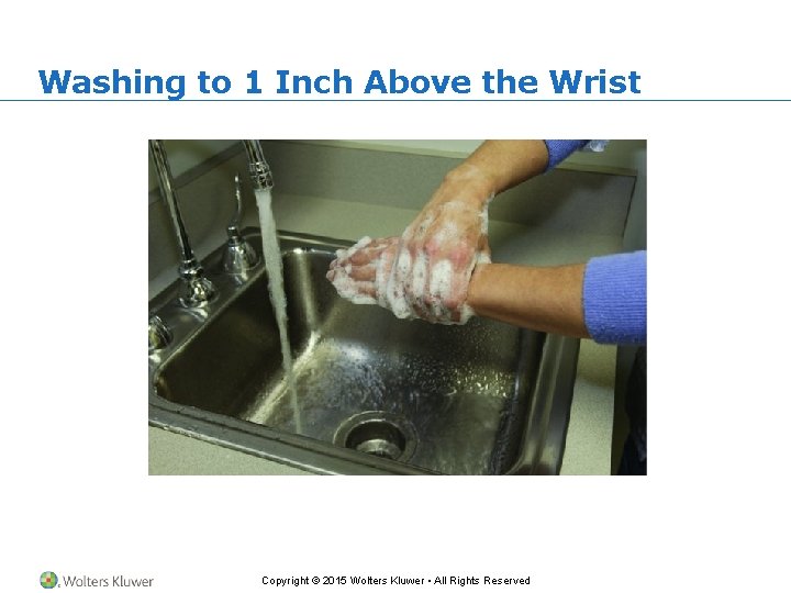 Washing to 1 Inch Above the Wrist Copyright © 2015 Wolters Kluwer • All