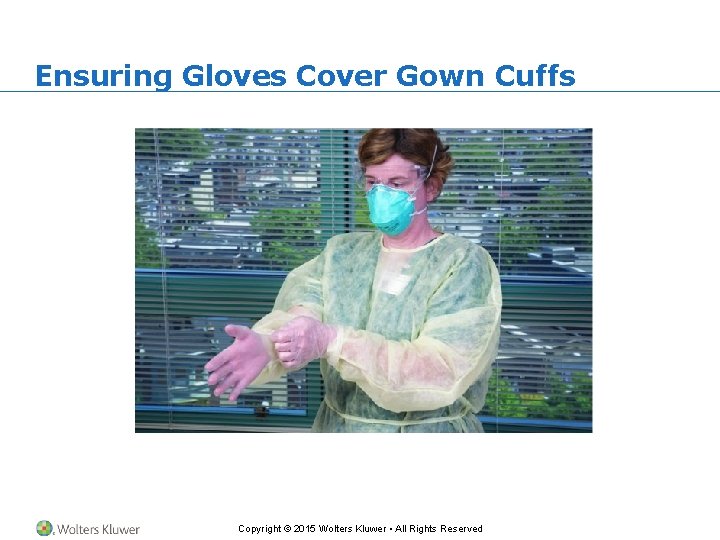 Ensuring Gloves Cover Gown Cuffs Copyright © 2015 Wolters Kluwer • All Rights Reserved