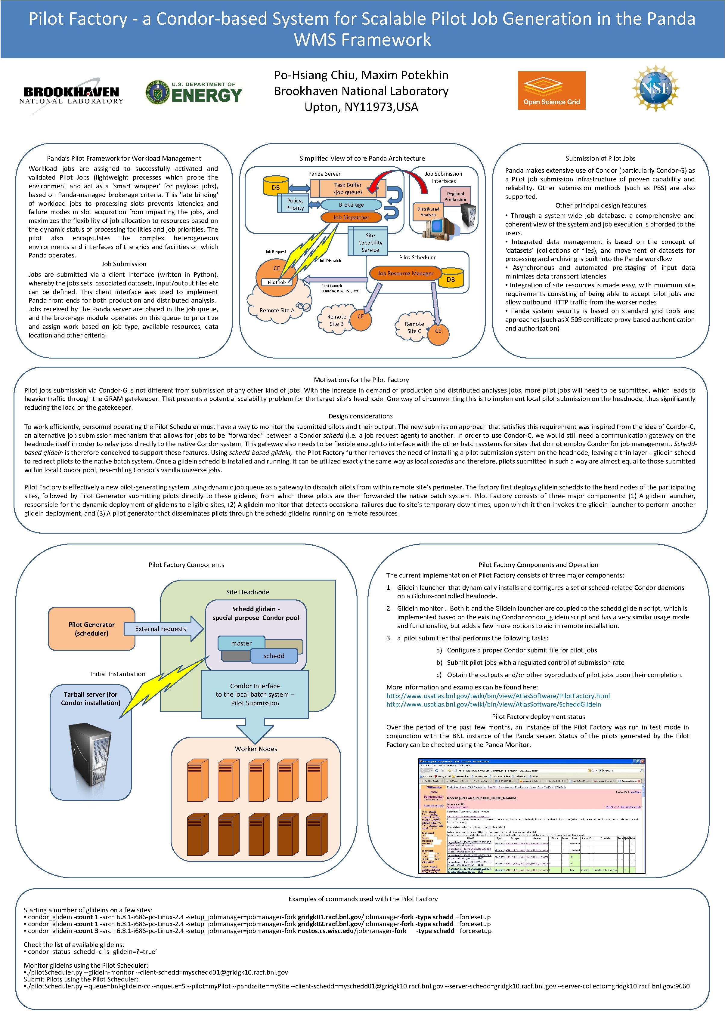 Pilot Factory - a Condor-based System for Scalable Pilot Job Generation in the Panda