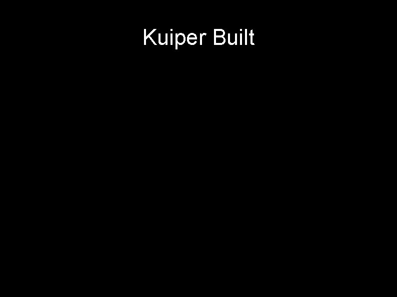 Kuiper Built 21 