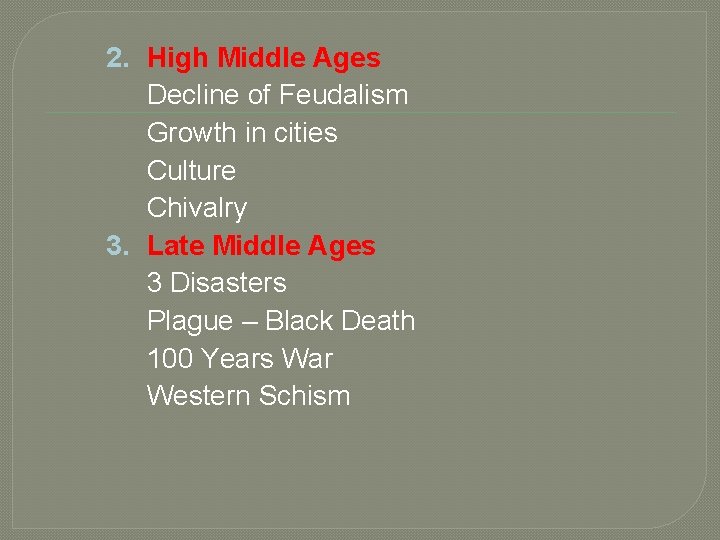 The Medieval Time Period Review Guide The Medieval