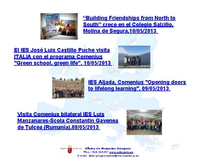 “Building Friendships from North to South” crece en el Colegio Salzillo, Molina de Segura.