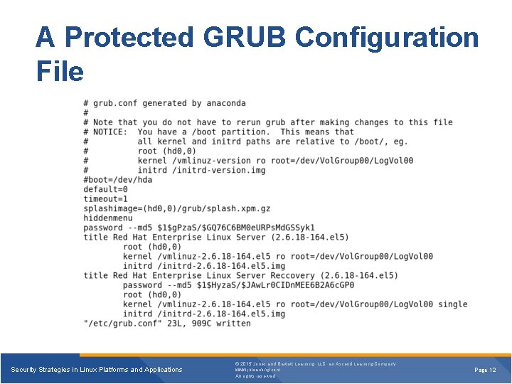 A Protected GRUB Configuration File Security Strategies in Linux Platforms and Applications © 2015