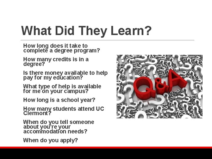 What Did They Learn? How long does it take to complete a degree program?