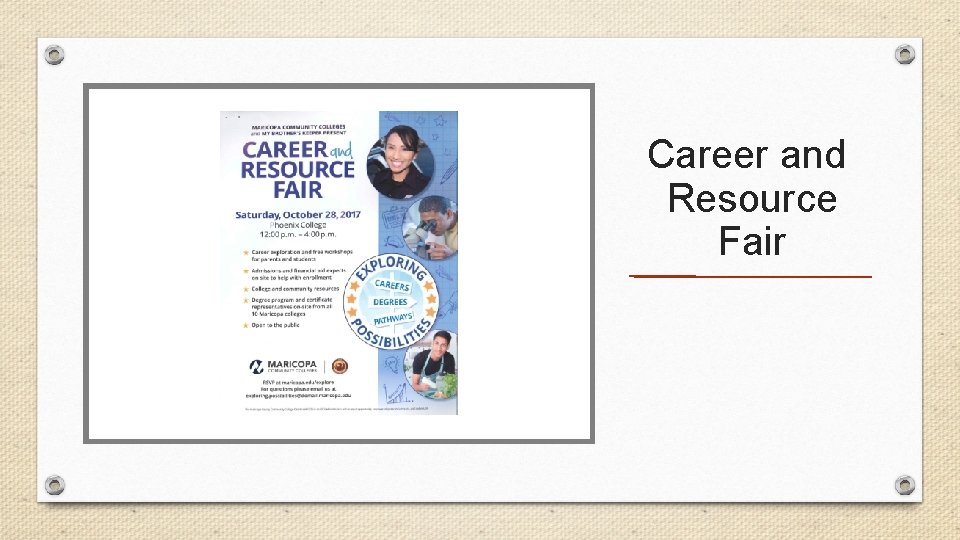 Career and Resource Fair 