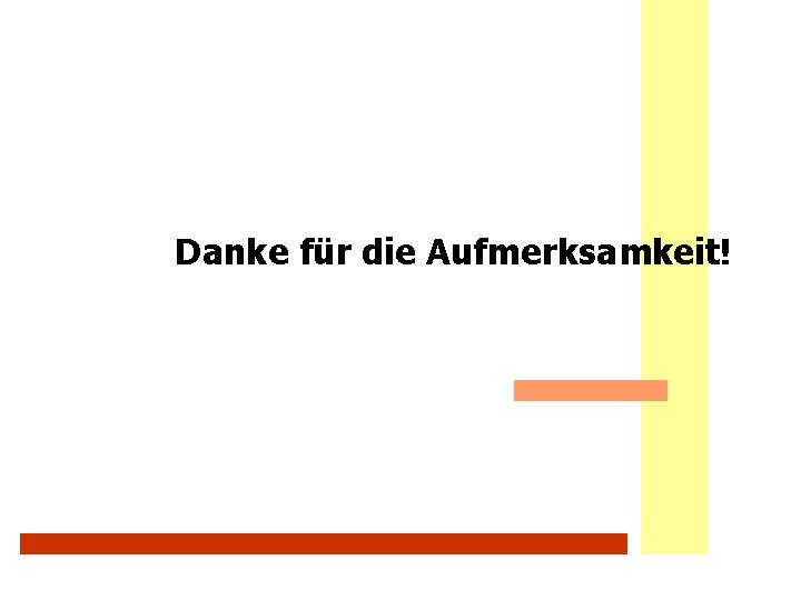 Danke für die Aufmerksamkeit! 